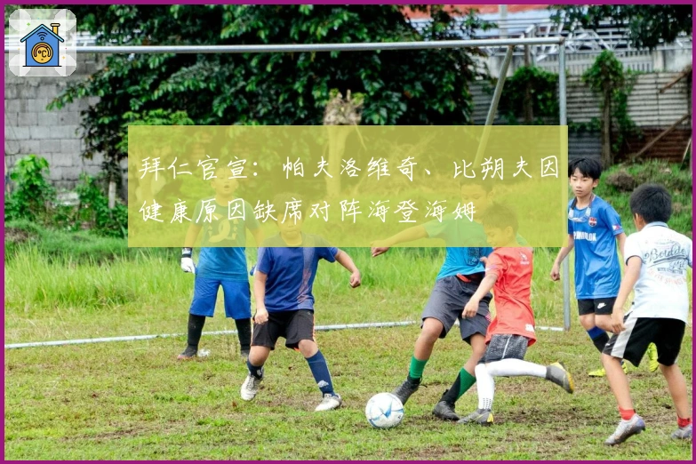 拜仁官宣：帕夫洛维奇、比朔夫因健康原因缺席对阵海登海姆